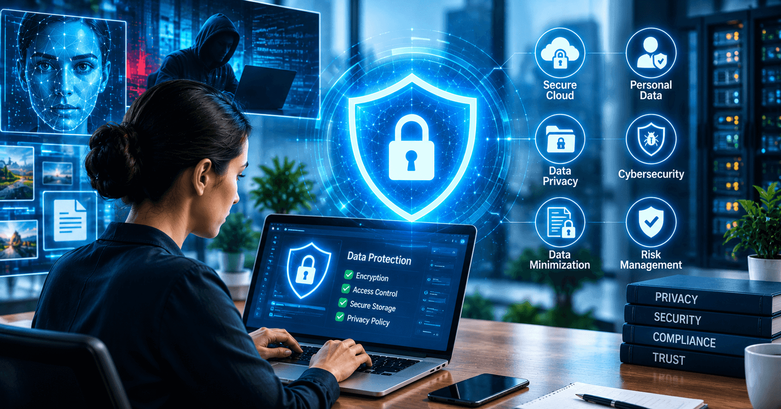 AI Safety 2026: Privacy, Data Protection and Cybersecurity AI Safety in 2026 showing AI privacy data protection and cybersecurity