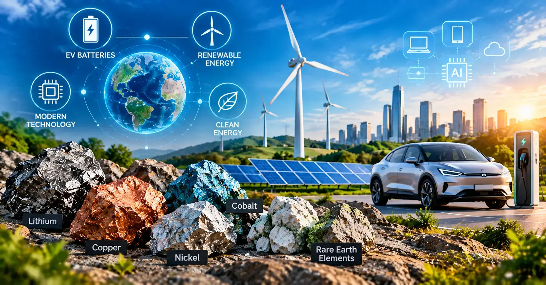 Critical minerals powering clean energy, EV batteries and modern technology