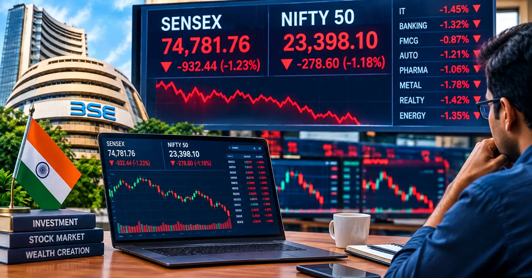Sensex Nifty Today market performance